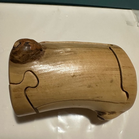 Artisan Nature Turns Creations Aspen Wood Puzzle Secret Trinket Jewelry Box OOAK - Picture 2 of 6